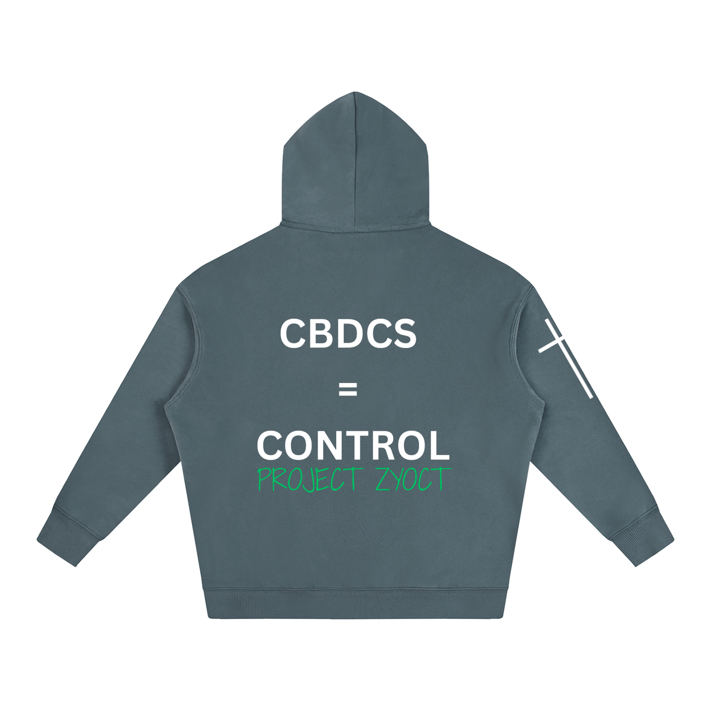 "CBDCs = Control" Oversize Hoodie