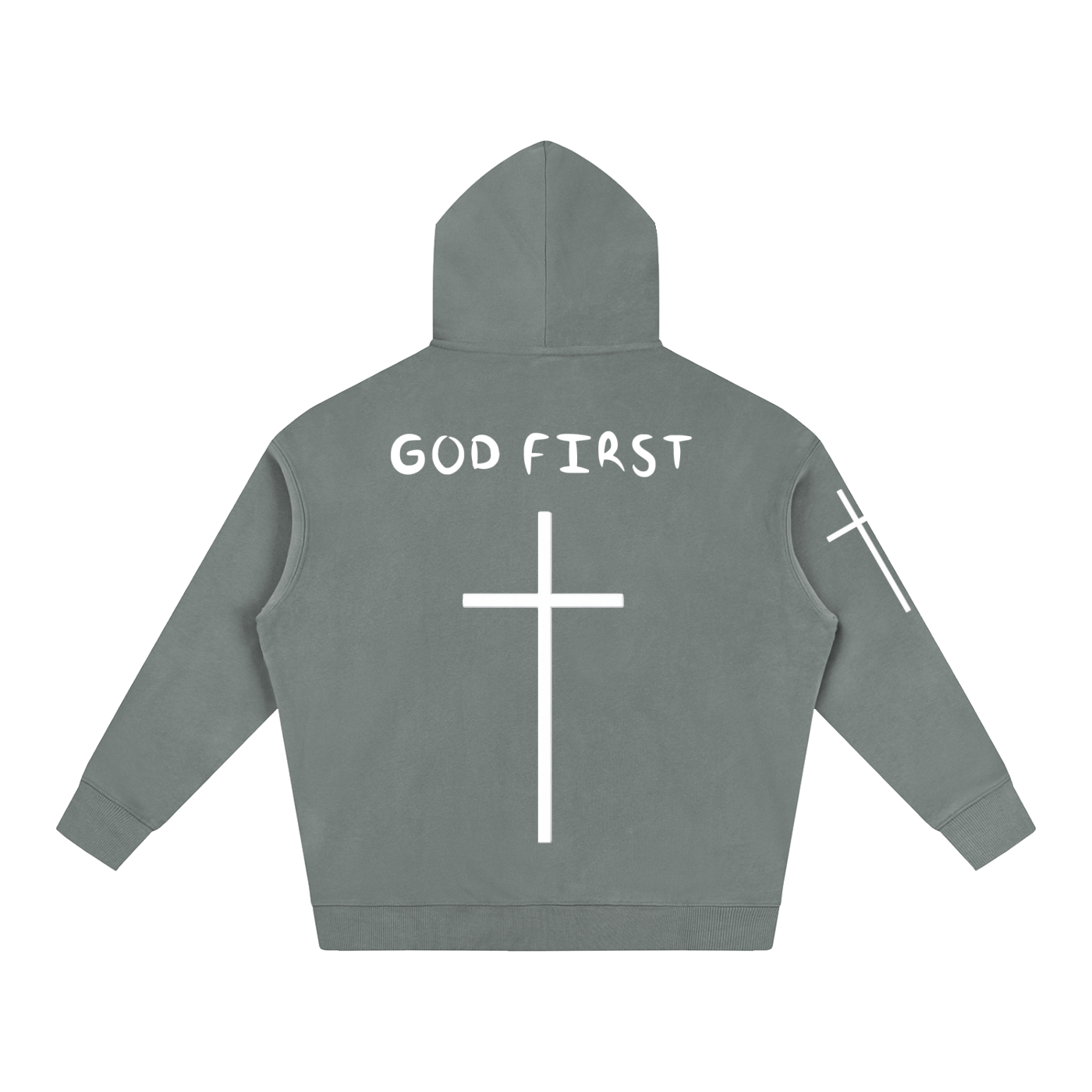 "GOD FIRST" Oversize Hoodie