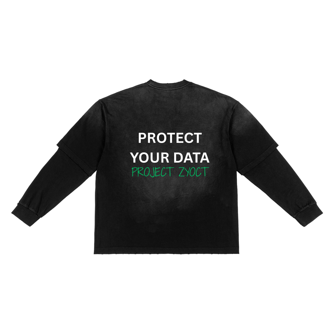"Protect Your Data" Sunfade Two-Piece Shirt