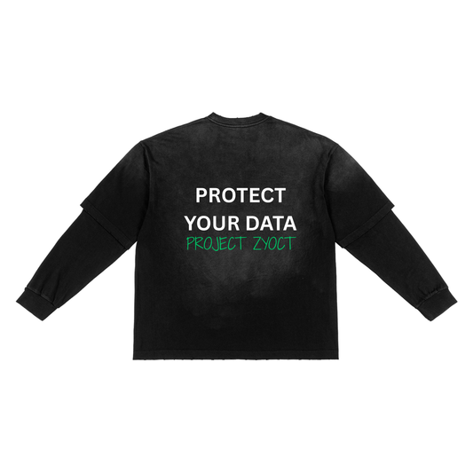 "Protect Your Data" Sunfade Two-Piece Shirt