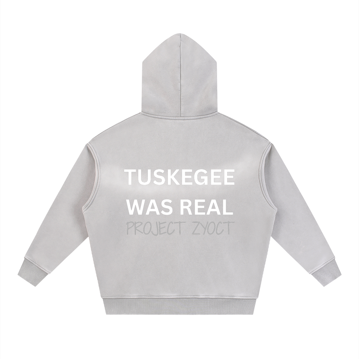 "Tuskegee Was Real" Faded Zipper Hoodie