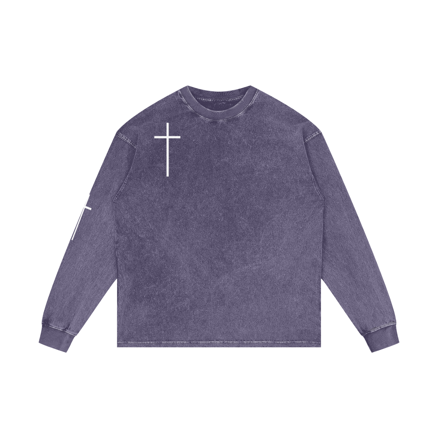 "Fluoride Calms Me Down" Acid Wash Long Sleeve