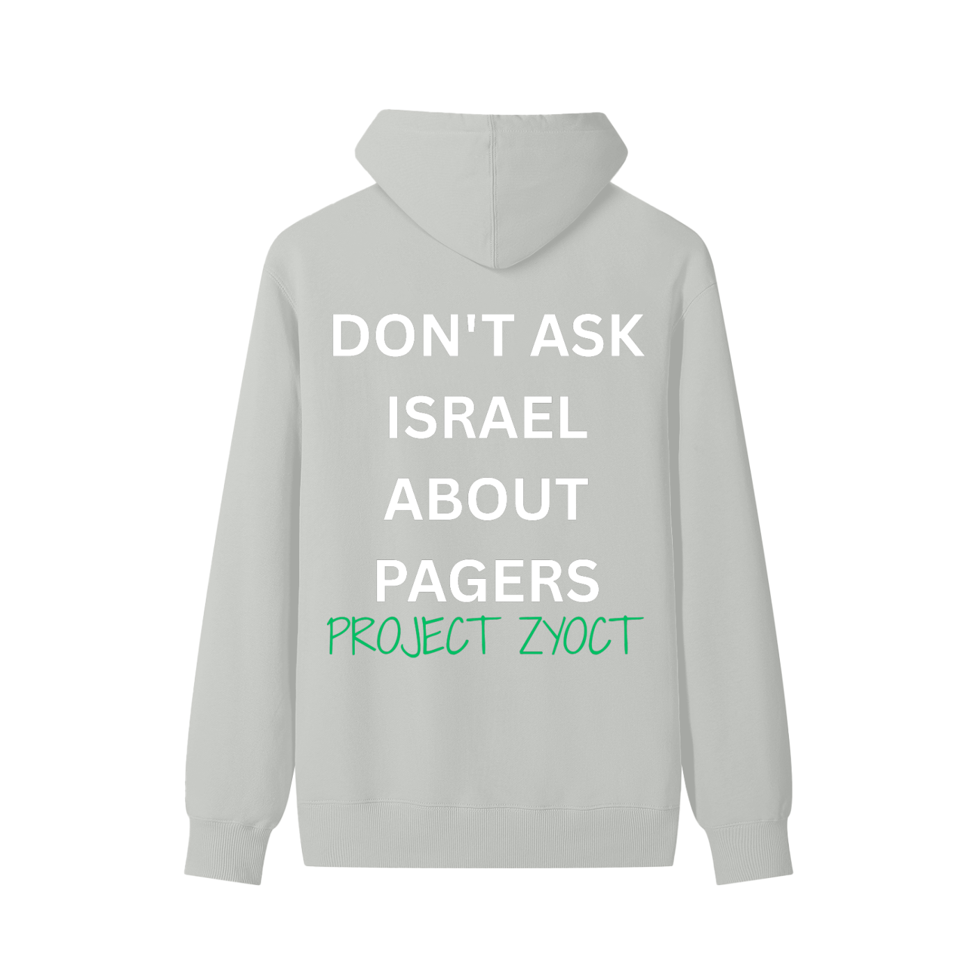 "Don't Ask Israel About Pagers" Classic Cotton Hoodie