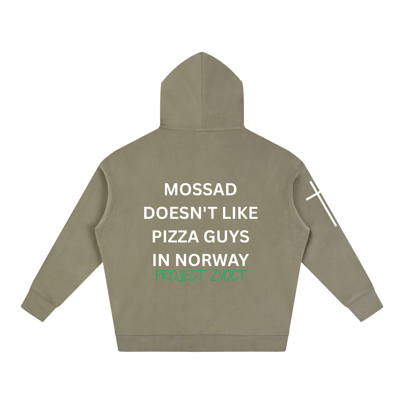 "Mossad doesn't like pizza guys in Norway" Oversize Hoodie