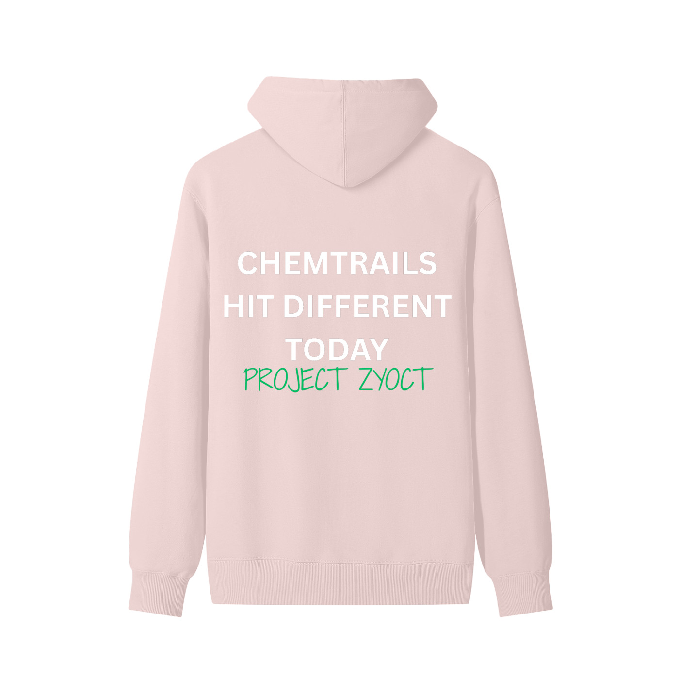 "Chemtrails Hit Different Today" Classic Cotton Hoodie