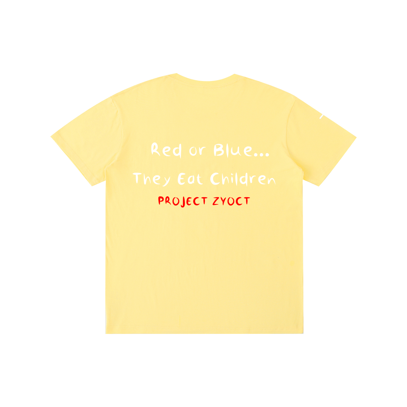 "Red or Blue... They Eat Children" Cotton T-Shirt