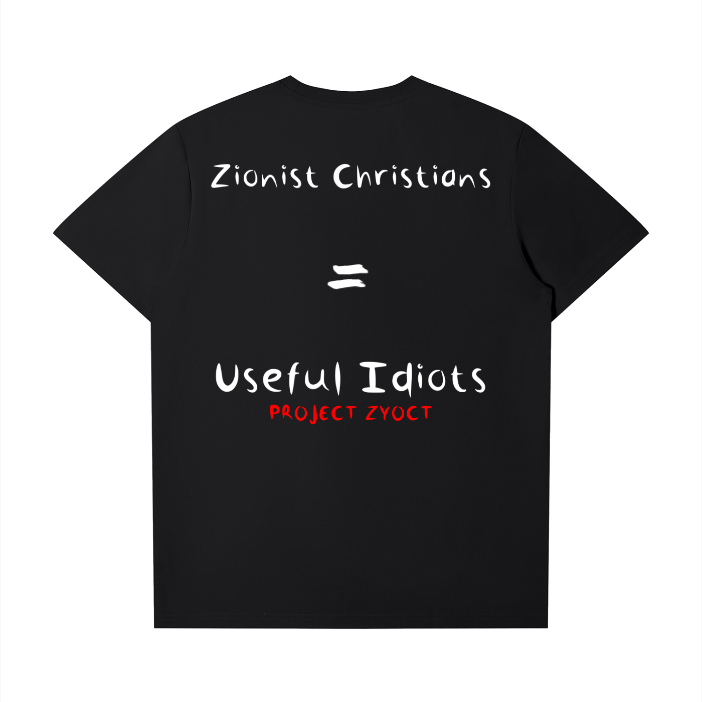 "Zionist Christians = Useful Idiots" T-Shirt