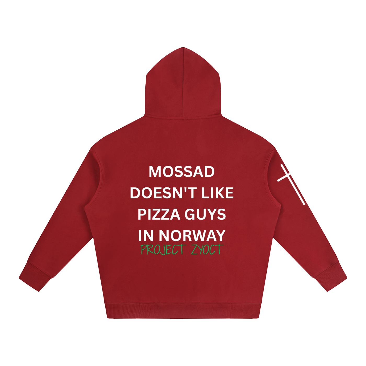 "Mossad doesn't like pizza guys in Norway" Oversize Hoodie