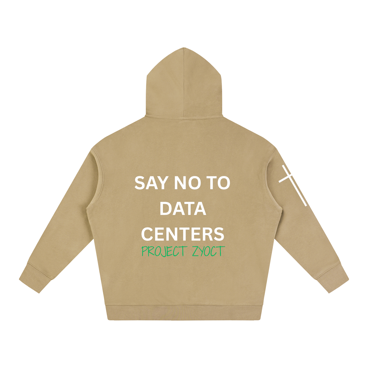 "Say No to Data Centers" Oversize Hoodie