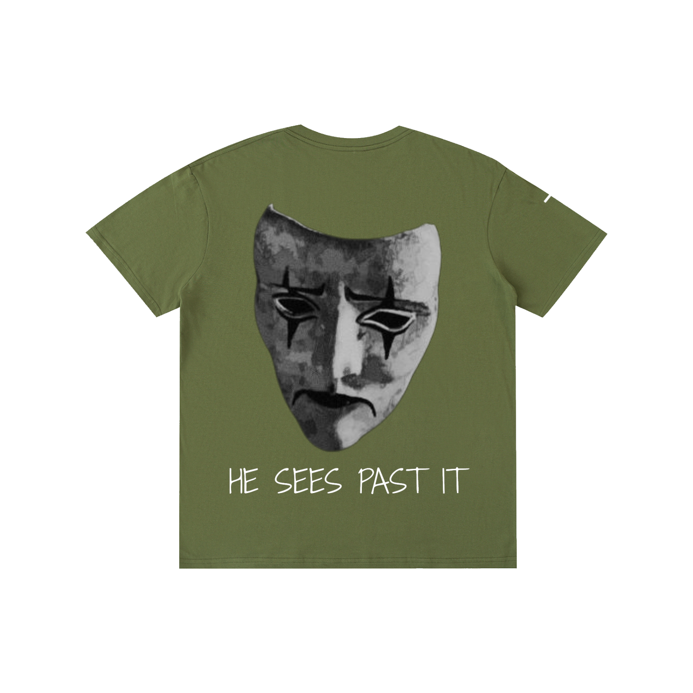 "He Sees Past It" Cotton T-Shirt