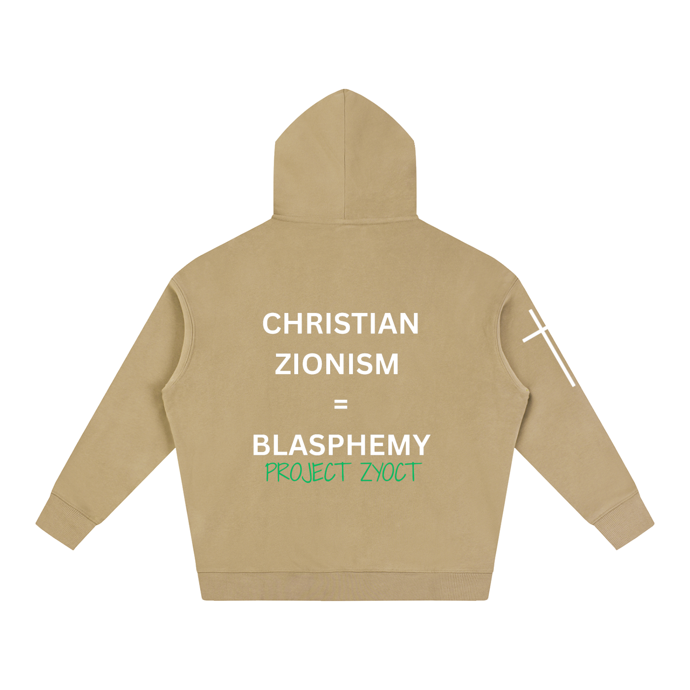 "Christian Zionism = Blasphemy" Oversize Hoodie
