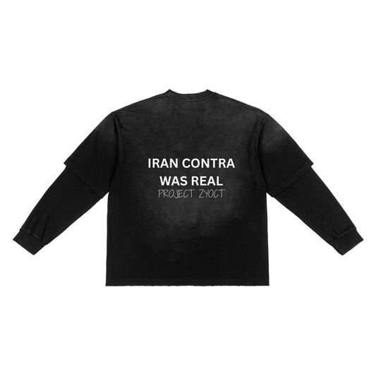 "Iran Contra Was Real" Sunfade Two-Piece Shirt