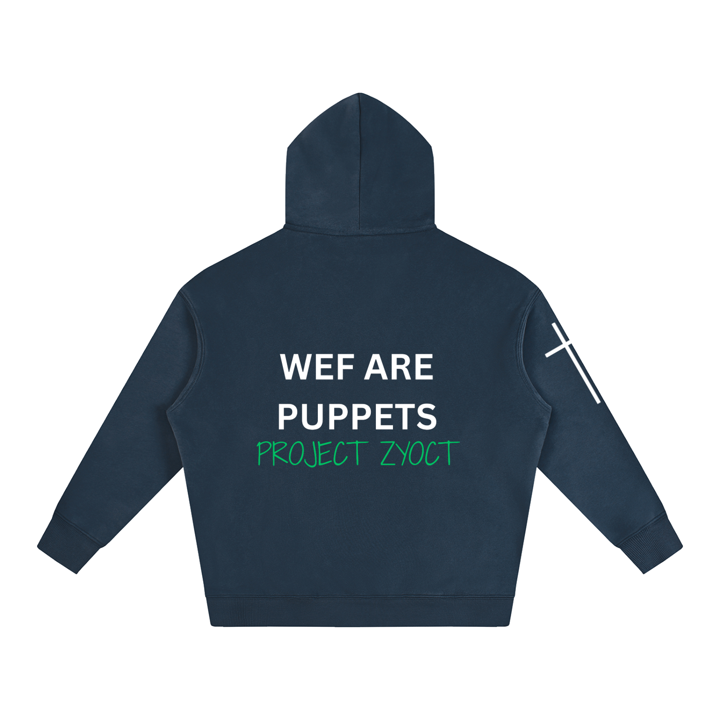"WEF Are Puppets" Oversize Hoodie