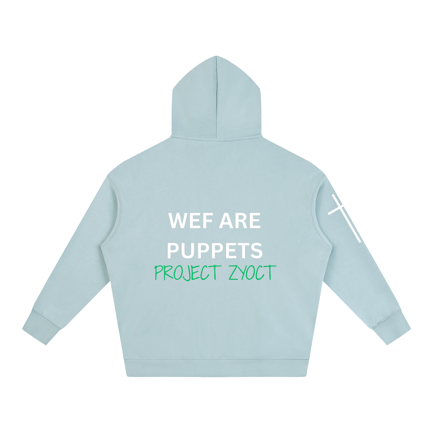 "WEF Are Puppets" Oversize Hoodie