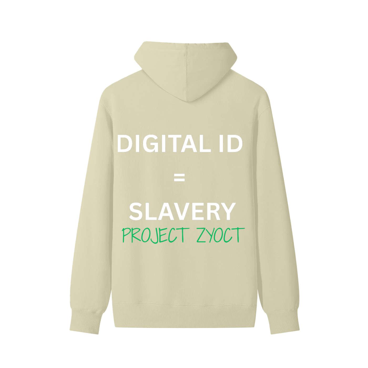 "Digital ID = Slavery " Classic Cotton Hoodie