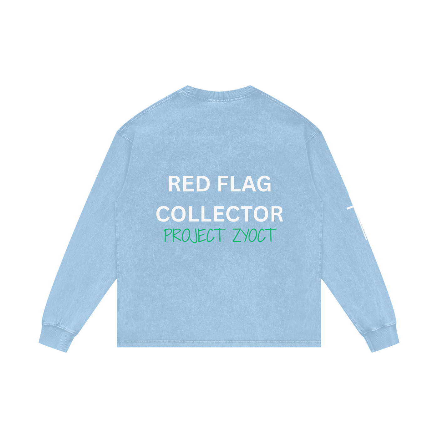 "Red Flag Collector" Acid Wash Long Sleeve