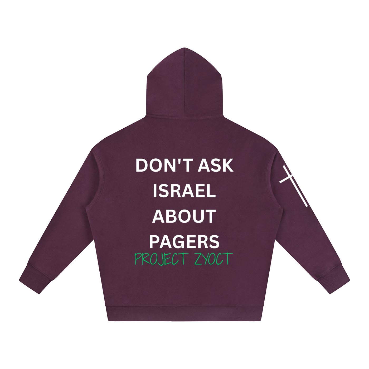"Don't Ask Israel About Pagers" Oversize Hoodie