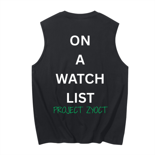 "On a watch list" Cotton Tank Top