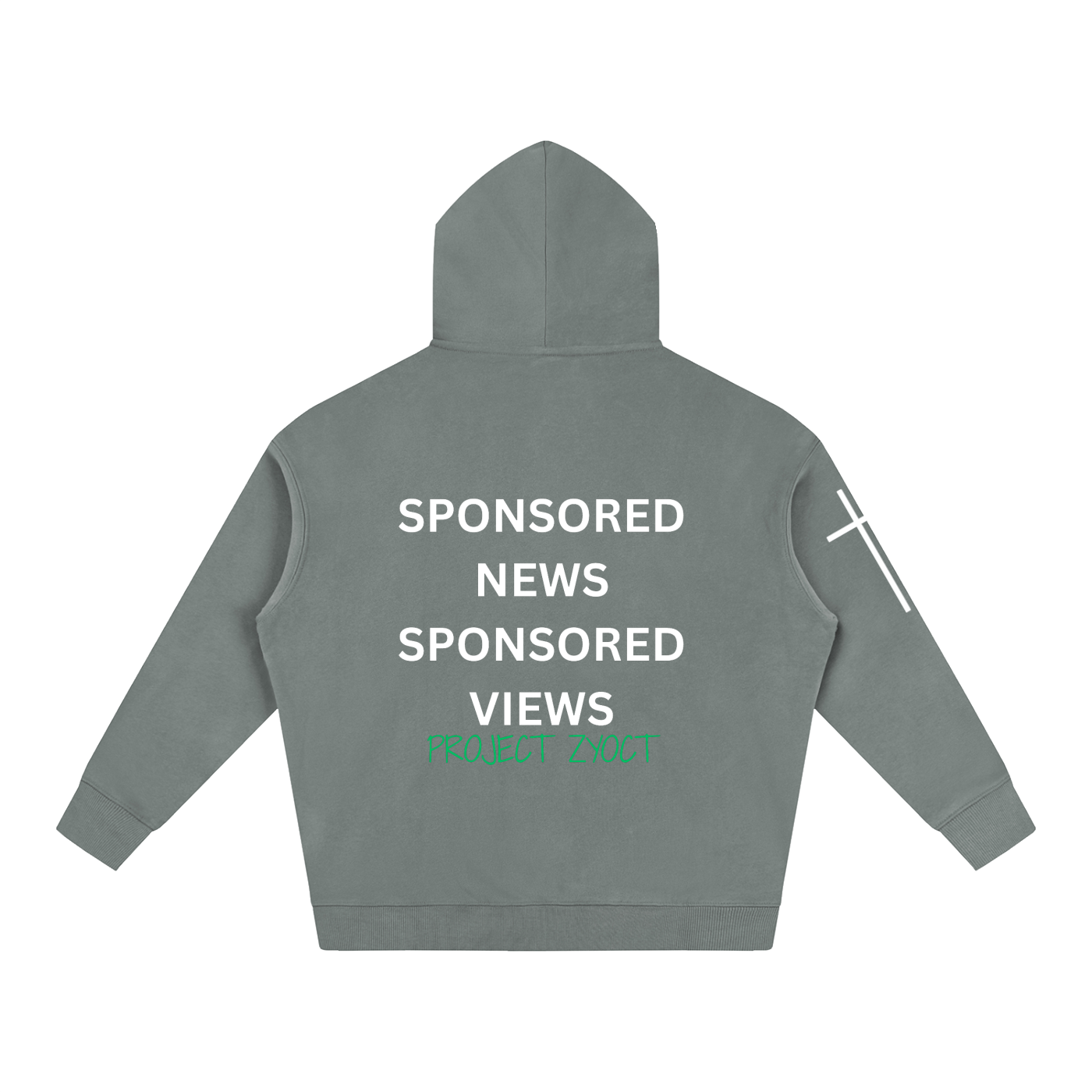 "Sponsored News Sponsored Views" Oversize Hoodie