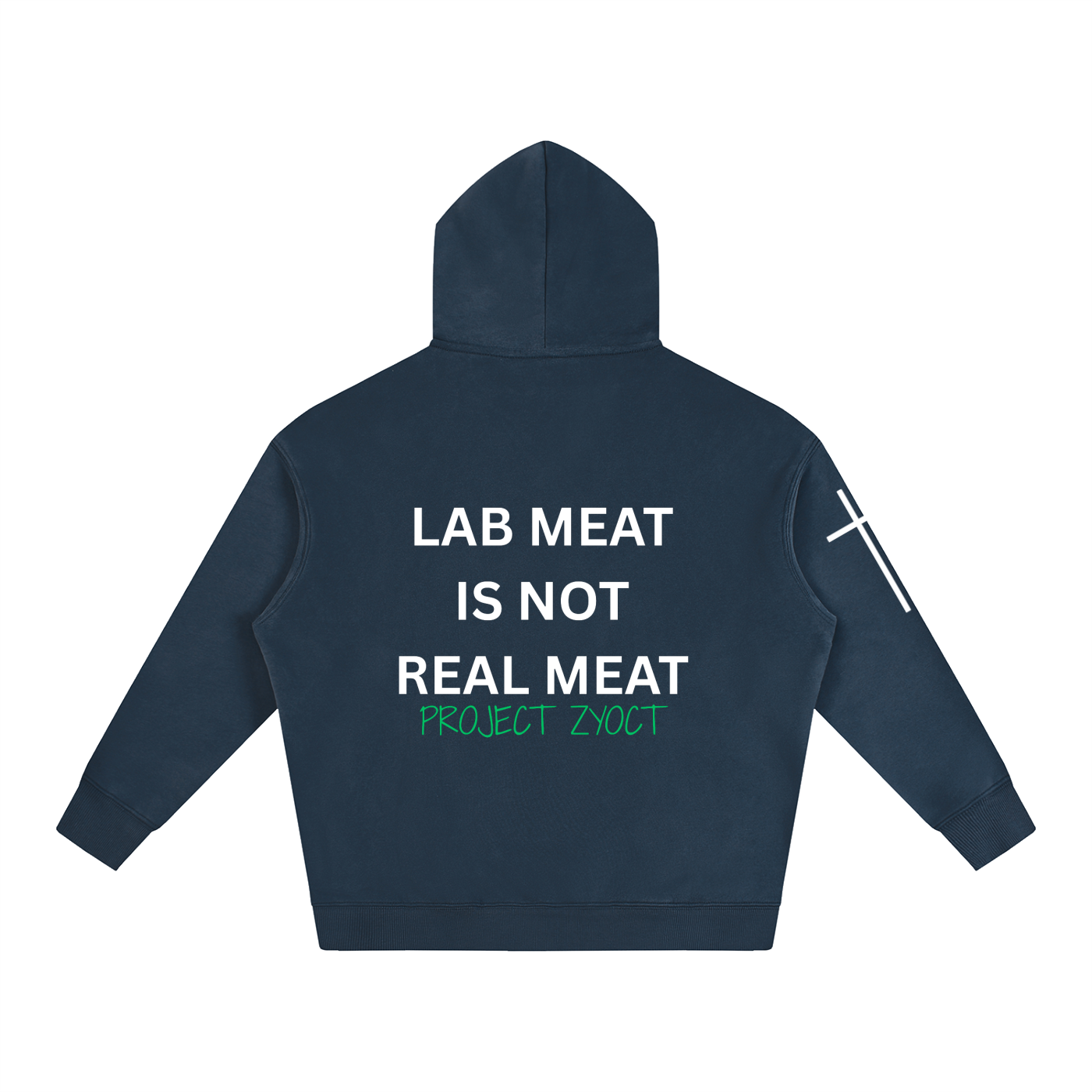 "Lab Meat is Not Real Meat" Oversize Hoodie