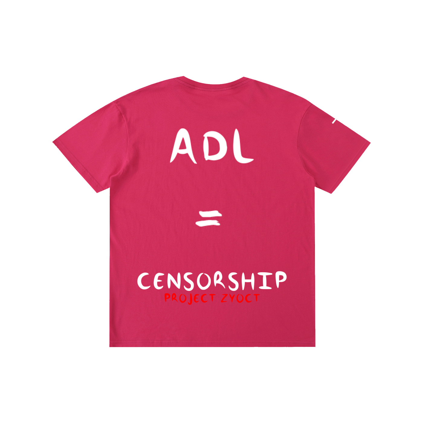 "ADL = Censorship" Cotton T-Shirt