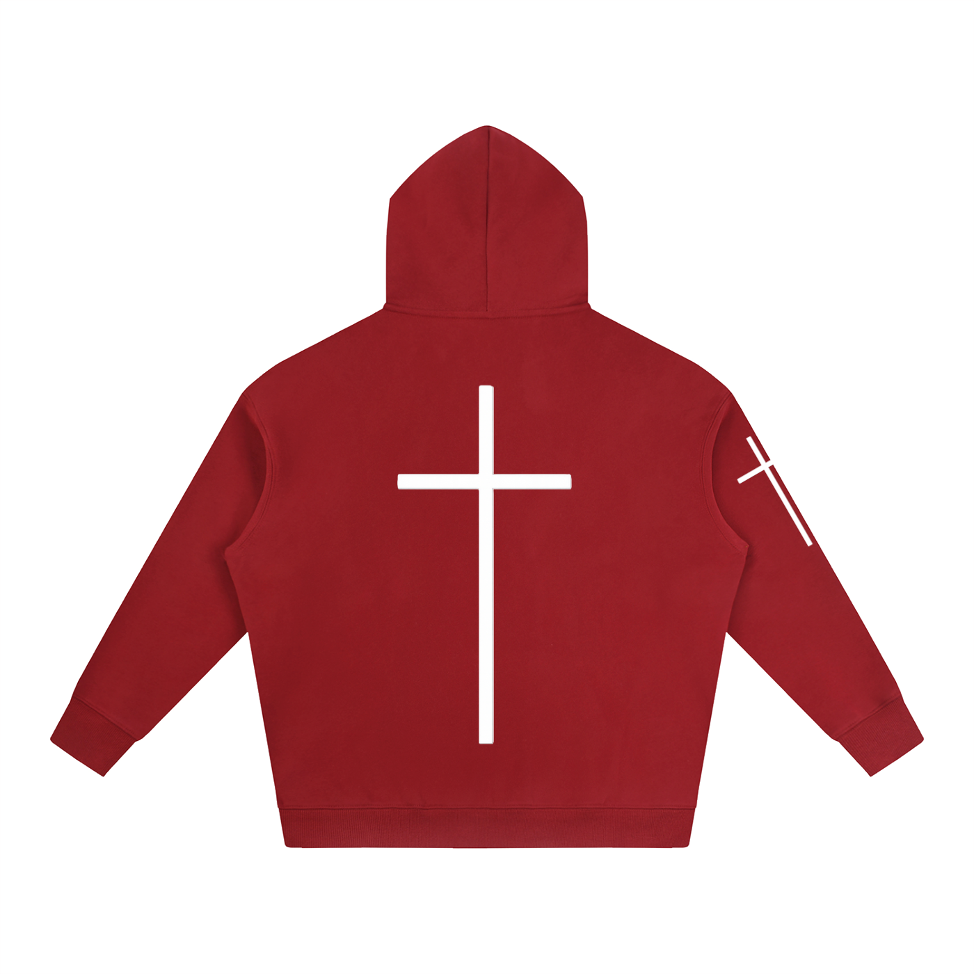 Simple Cross Oversize Hoodie