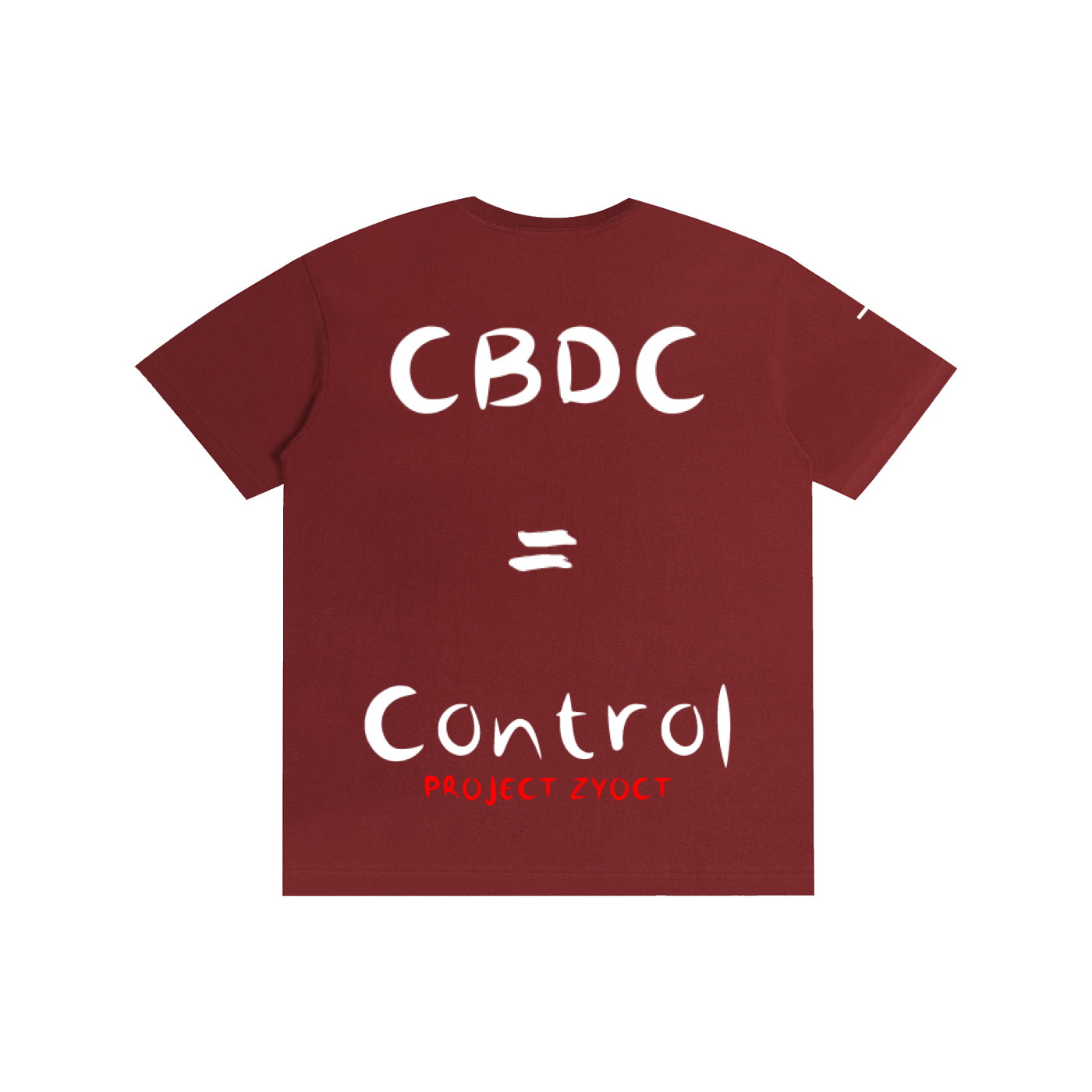 "CBDCs = Control" Cotton T-Shirt