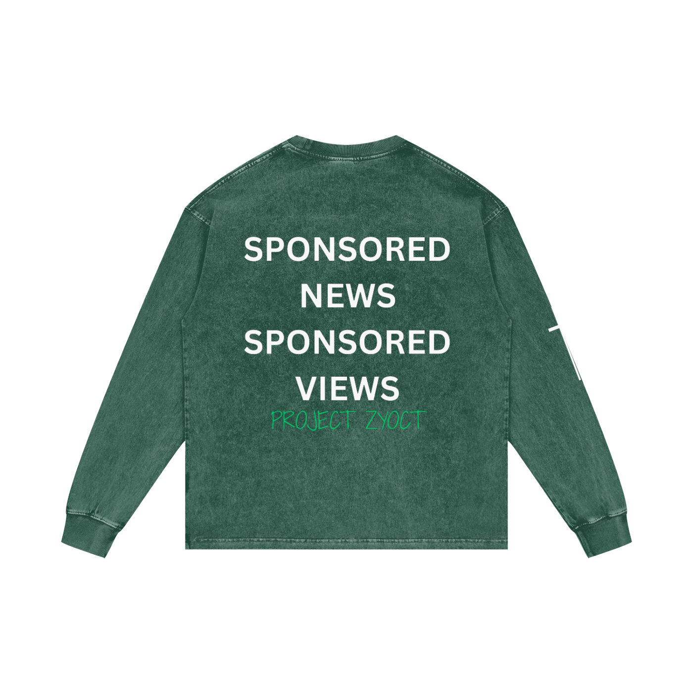 "Sponsored News Sponsored Views" Acid Wash Long Sleeve