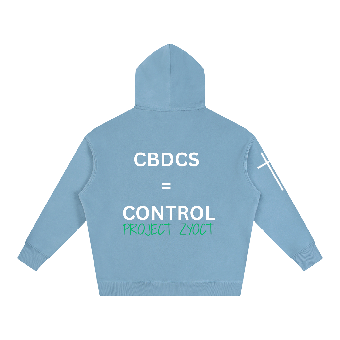 "CBDCs = Control" Oversize Hoodie