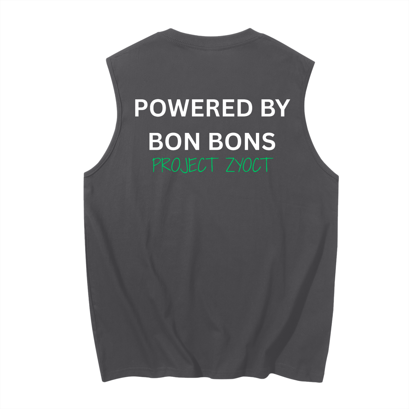 "Powered by Bon Bons" Cotton Tank Top