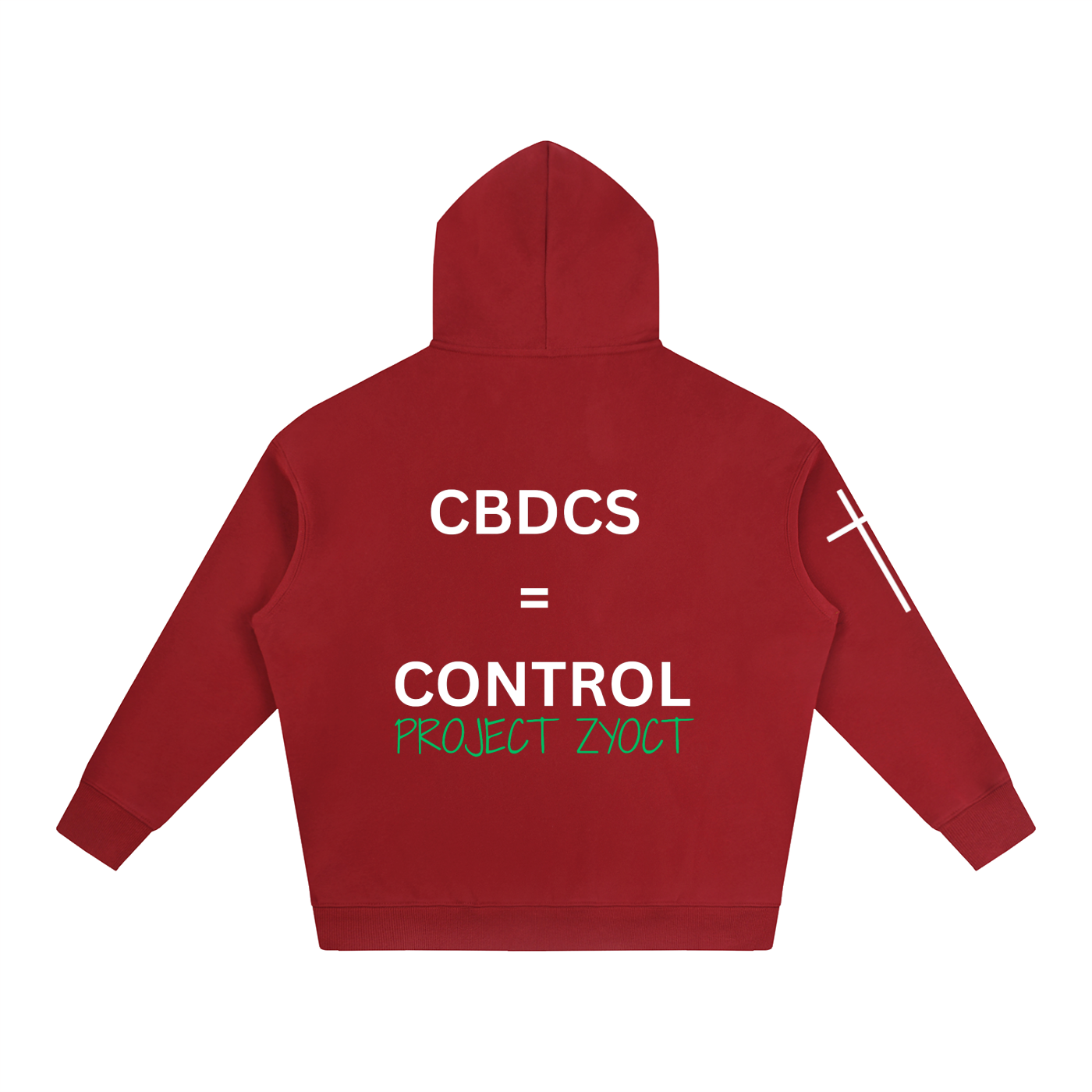 "CBDCs = Control" Oversize Hoodie