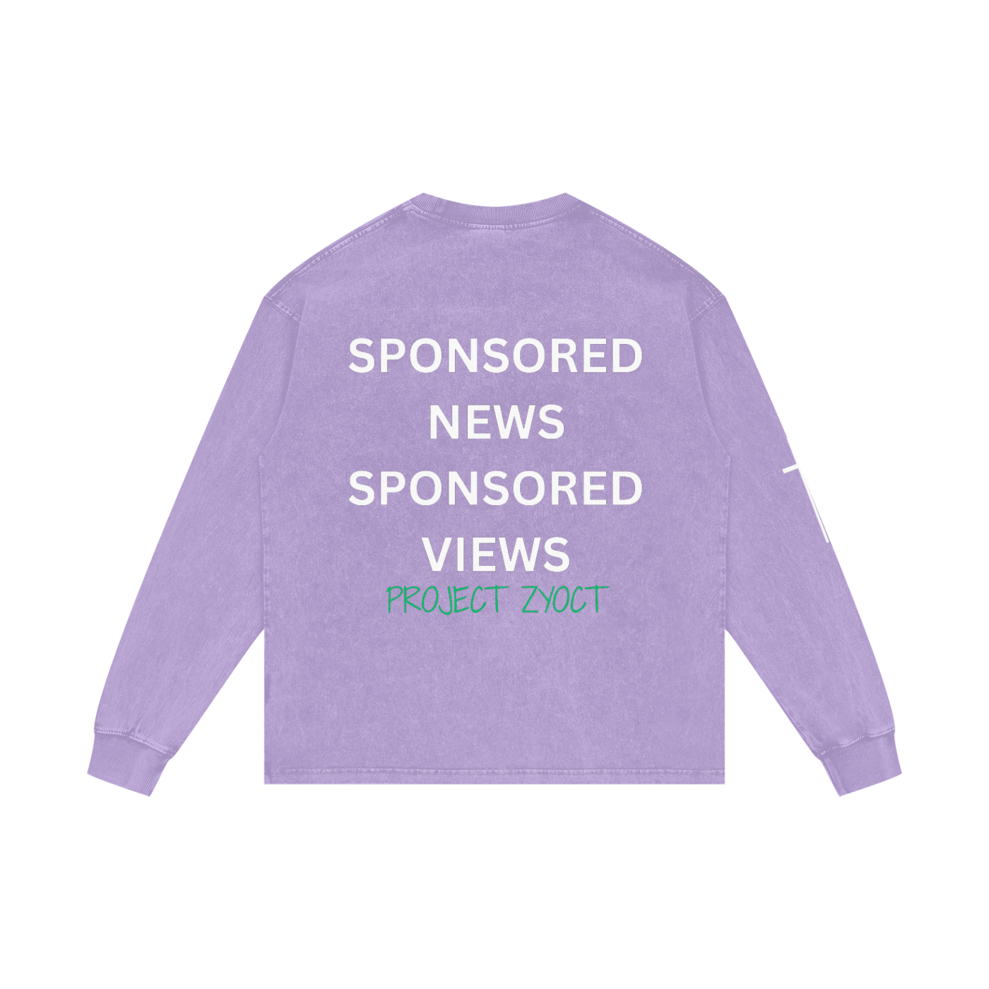"Sponsored News Sponsored Views" Acid Wash Long Sleeve