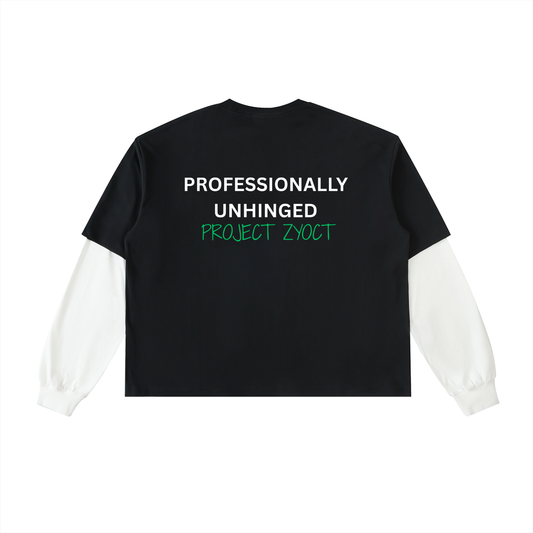"Professionally Unhinged" Layered Shirt