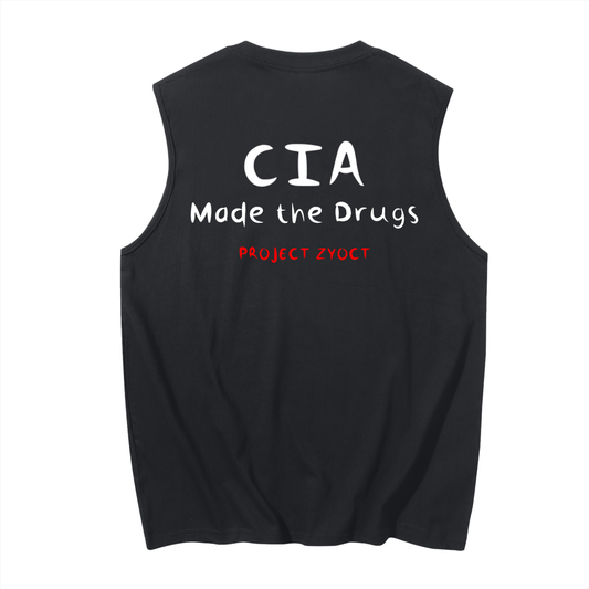"CIA Made the Drugs" Cotton Tank Top