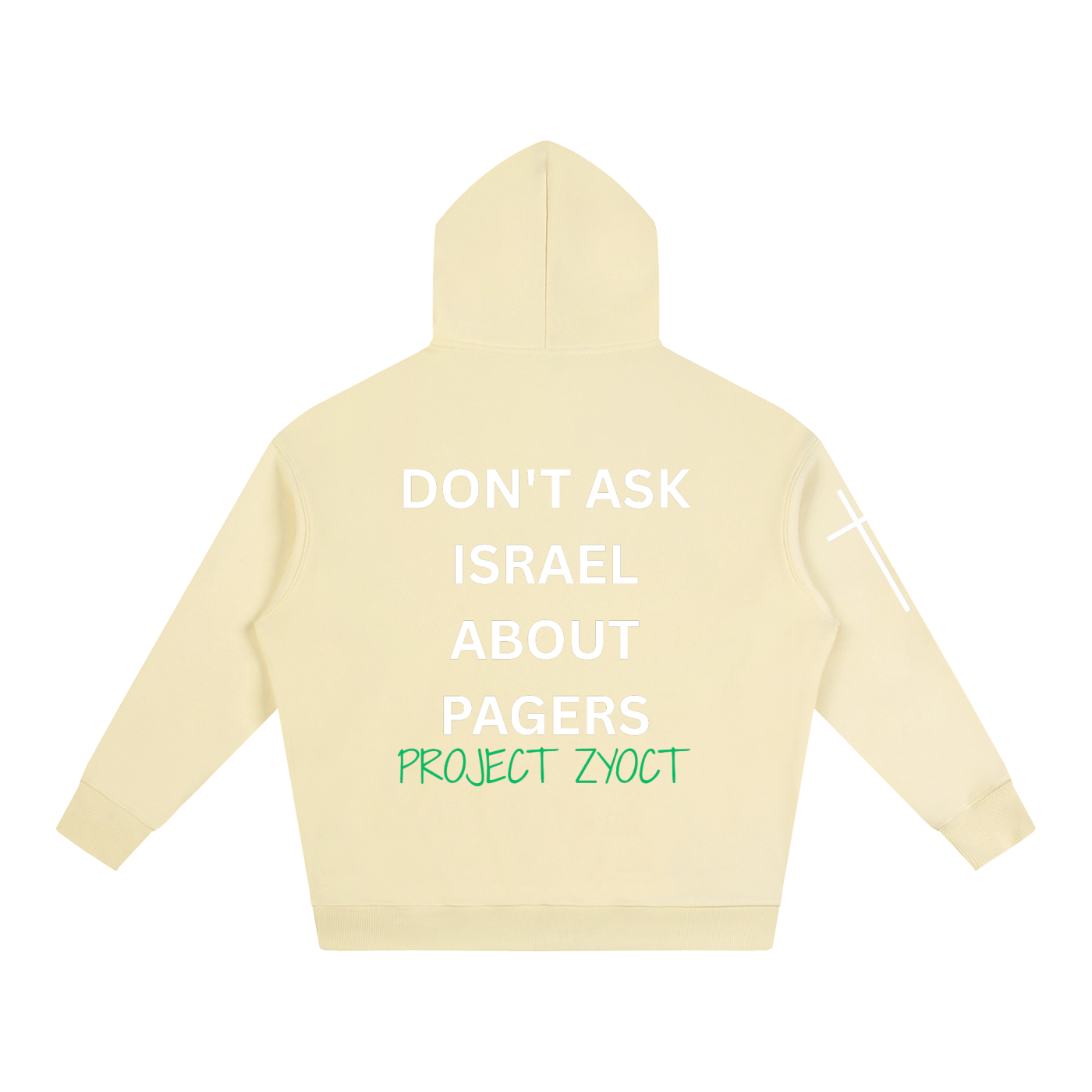 "Don't Ask Israel About Pagers" Oversize Hoodie