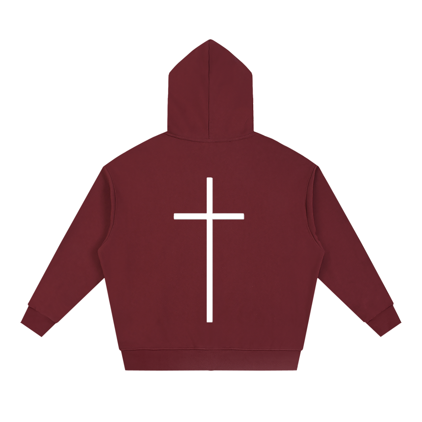 Simple Cross Full Zip Hoodie