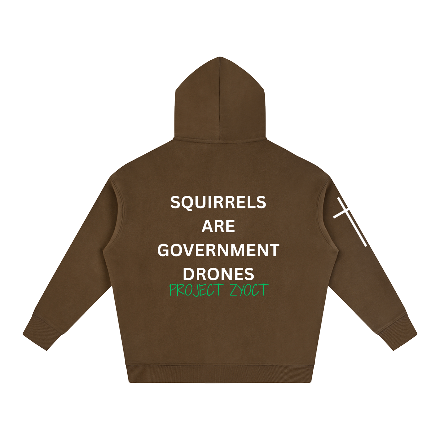 "Squirrels Are Government Drones" Oversize Hoodie