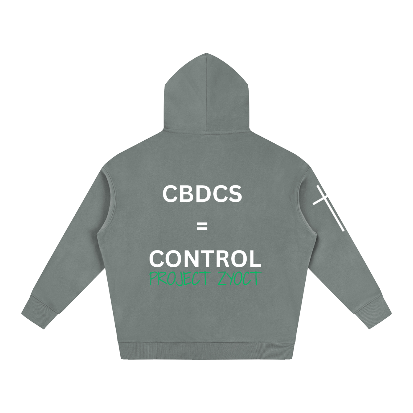 "CBDCs = Control" Oversize Hoodie