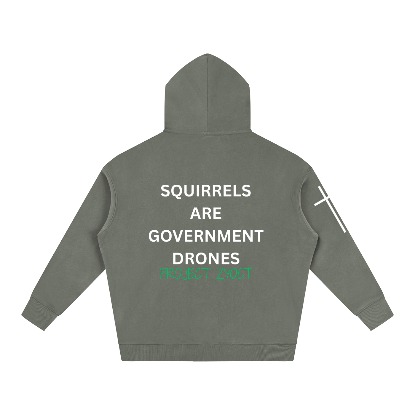 "Squirrels Are Government Drones" Oversize Hoodie