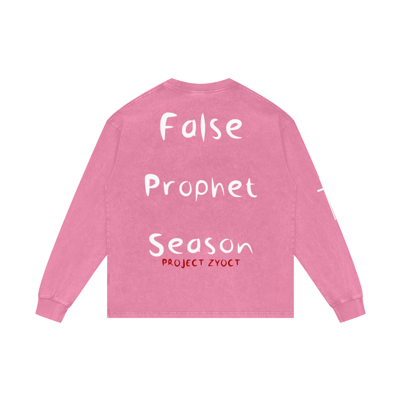 "False Prophet Season" Acid Wash Long Sleeve
