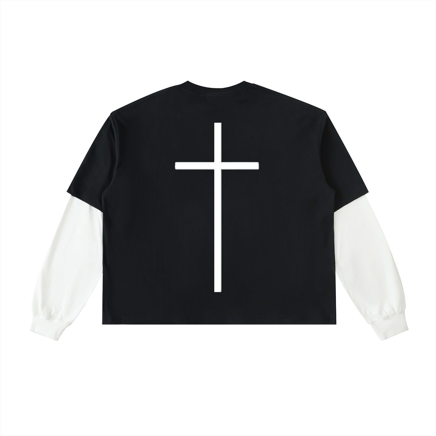 Simple Cross Layered Shirt