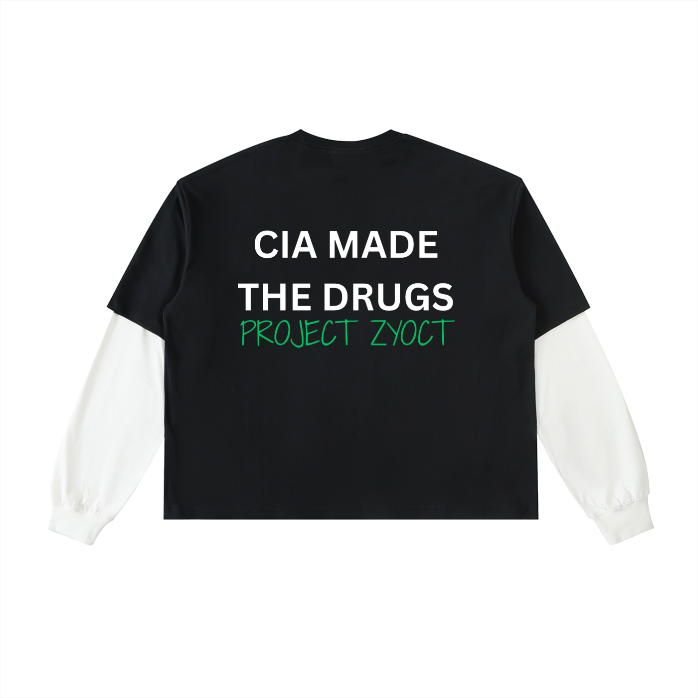 "CIA Made the Drugs" Layered Shirt