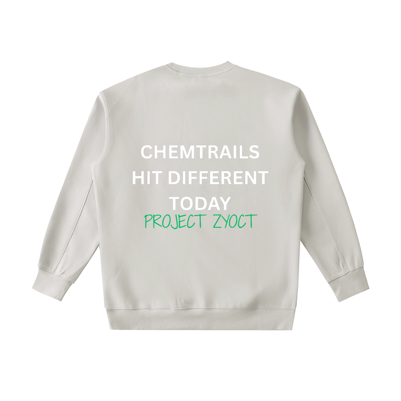 "Chemtrails Hit Different Today" Heavyweight Sweatshirt