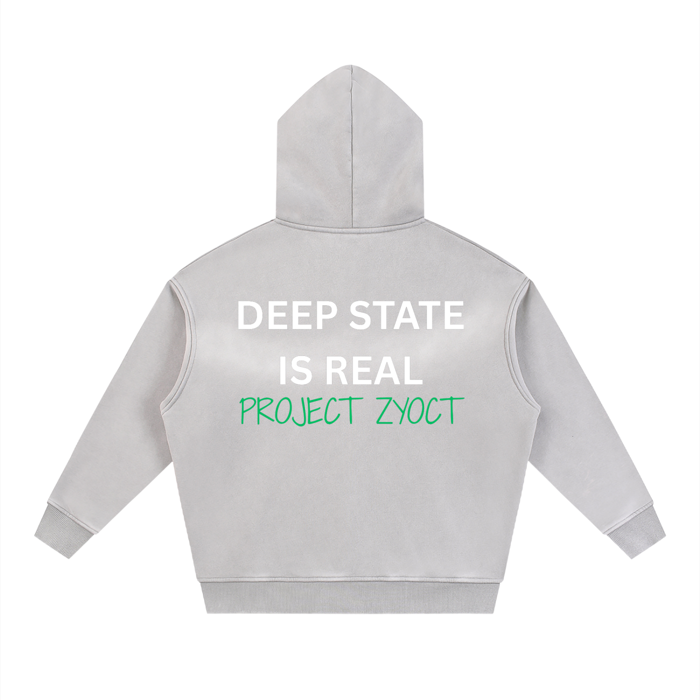 "Deep State is Real" faded Zipper Hoodie