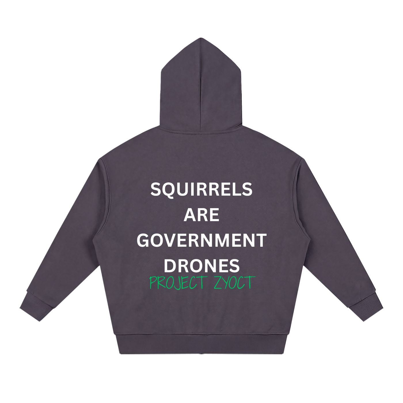 "Squirrels Are Government Drones" Full Zip Hoodie