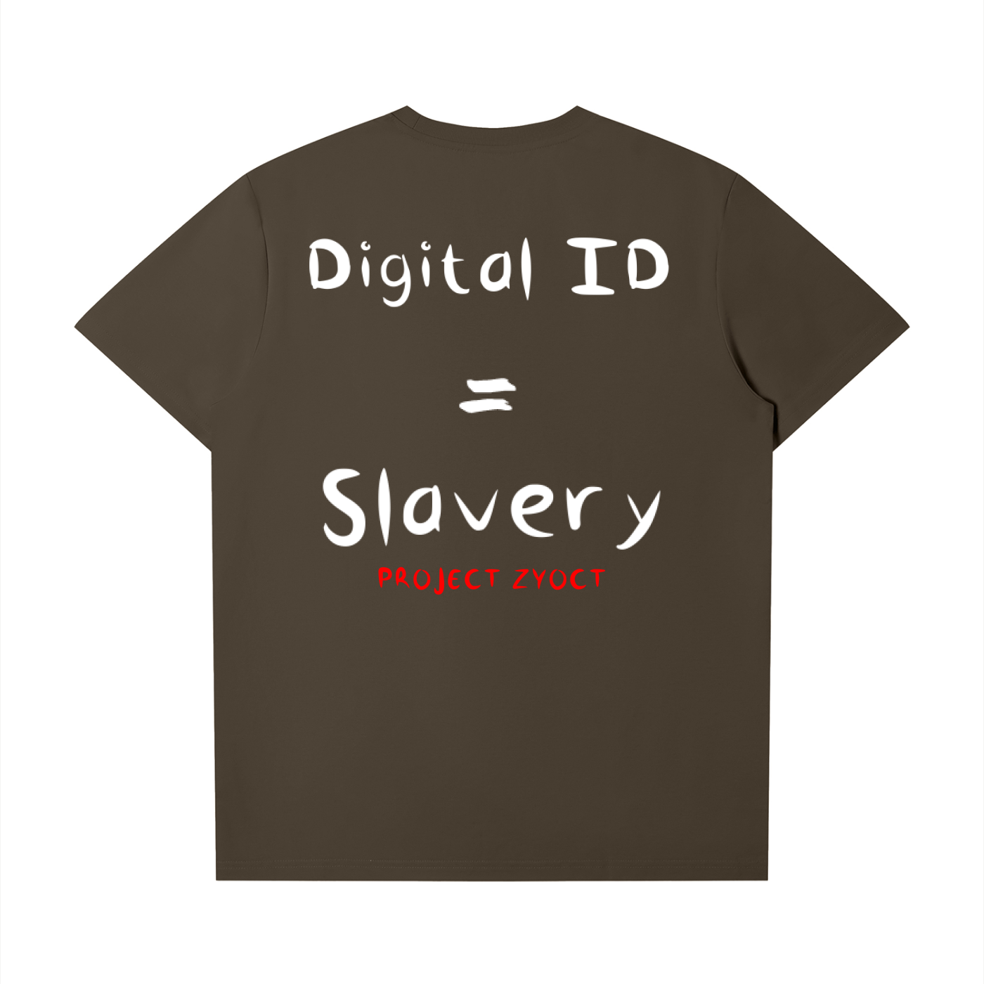 "Digital ID = Slavery" T-Shirt