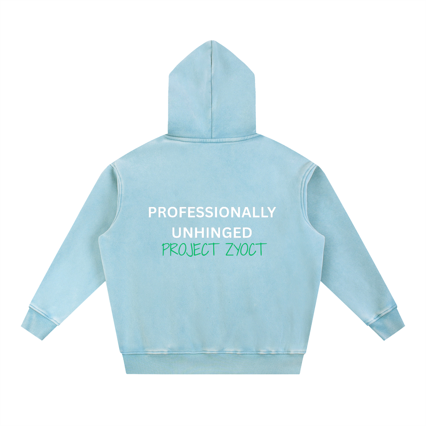 "Dissociating Professionally" Snow Wash Oversize Hoodie