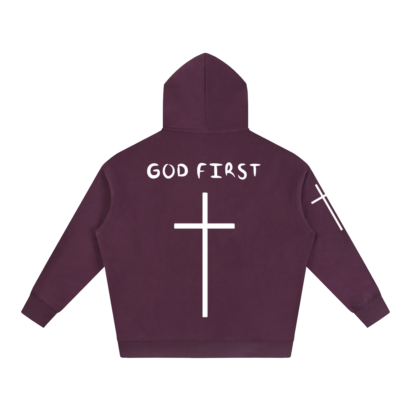 "GOD FIRST" Oversize Hoodie