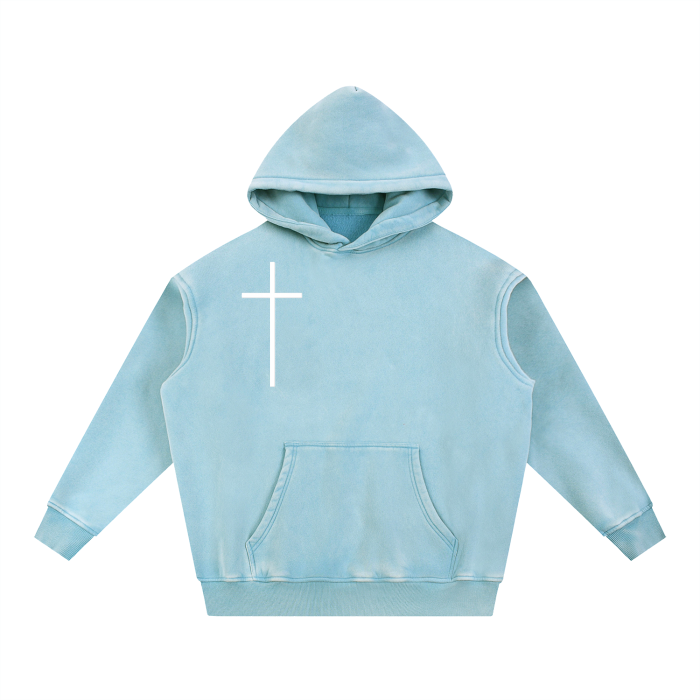 "Birds Aren't Real" Snow Wash Oversize Hoodie