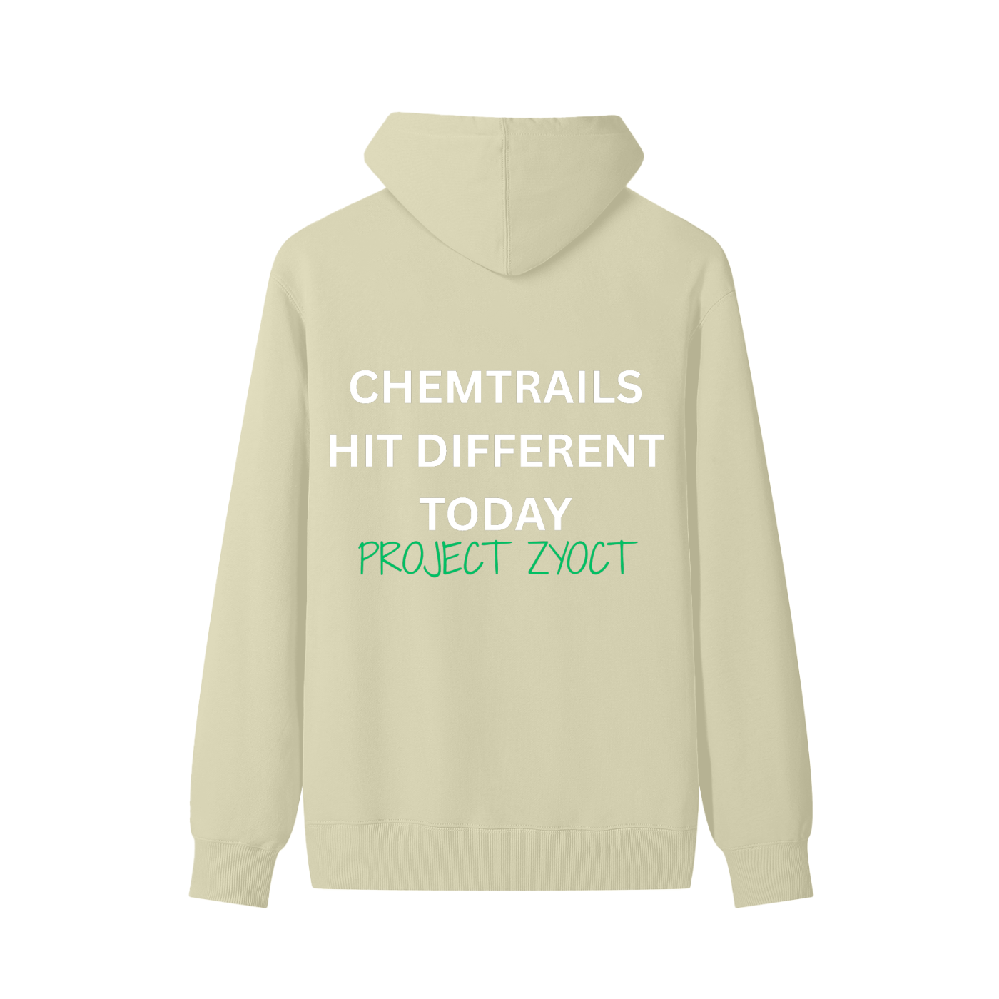"Chemtrails Hit Different Today" Classic Cotton Hoodie
